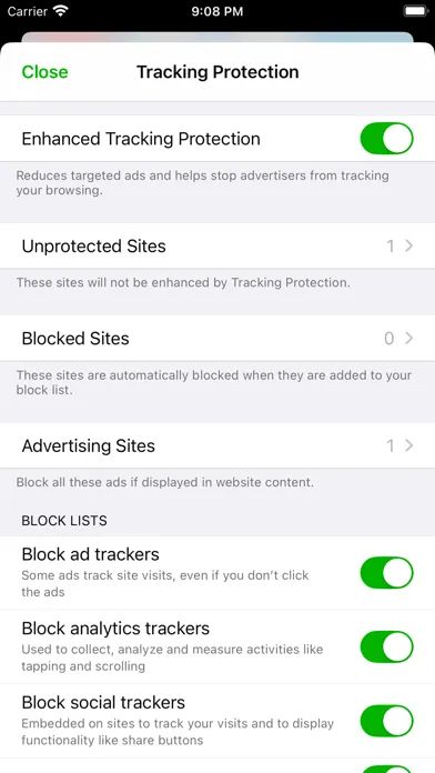 Capturas de pantalla de RedApp Lite: Privacy Browser