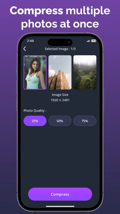 Captures d'écran de HD Photo Compressor & Resize