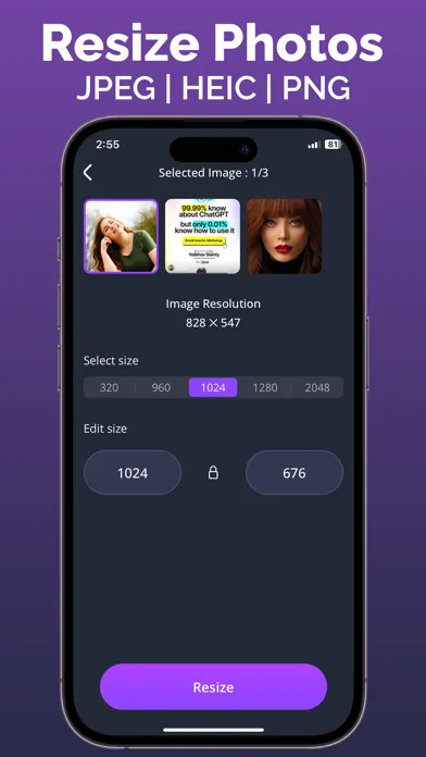 Captures d'écran de HD Photo Compressor & Resize