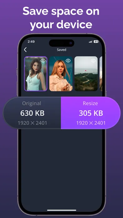 Captures d'écran de HD Photo Compressor & Resize
