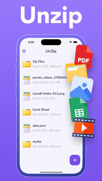 Zrzuty ekranu Unzip - Zip Extractor