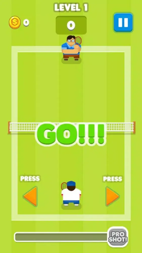 Capturas de tela do Mr Fatty Tennis Champion