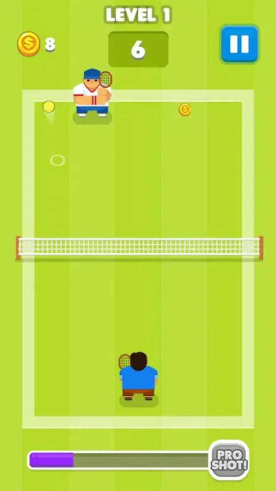 Capturas de tela do Mr Fatty Tennis Champion