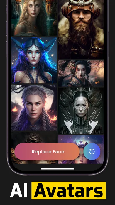 Tangkapan skrin Face Swap App - Face replace