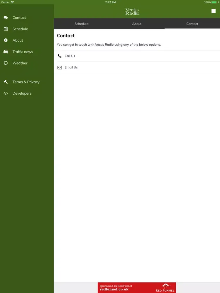 Vectis Radio iPad  Screenshots