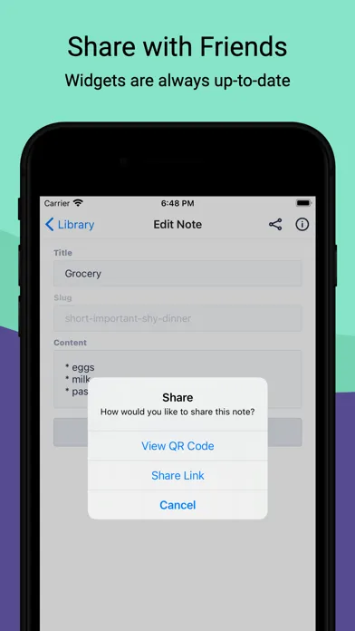 Shared Note Widgets应用截图