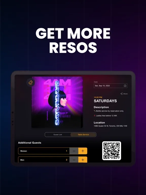 Mr. Black - Nightclub & Bar iPad 应用截图