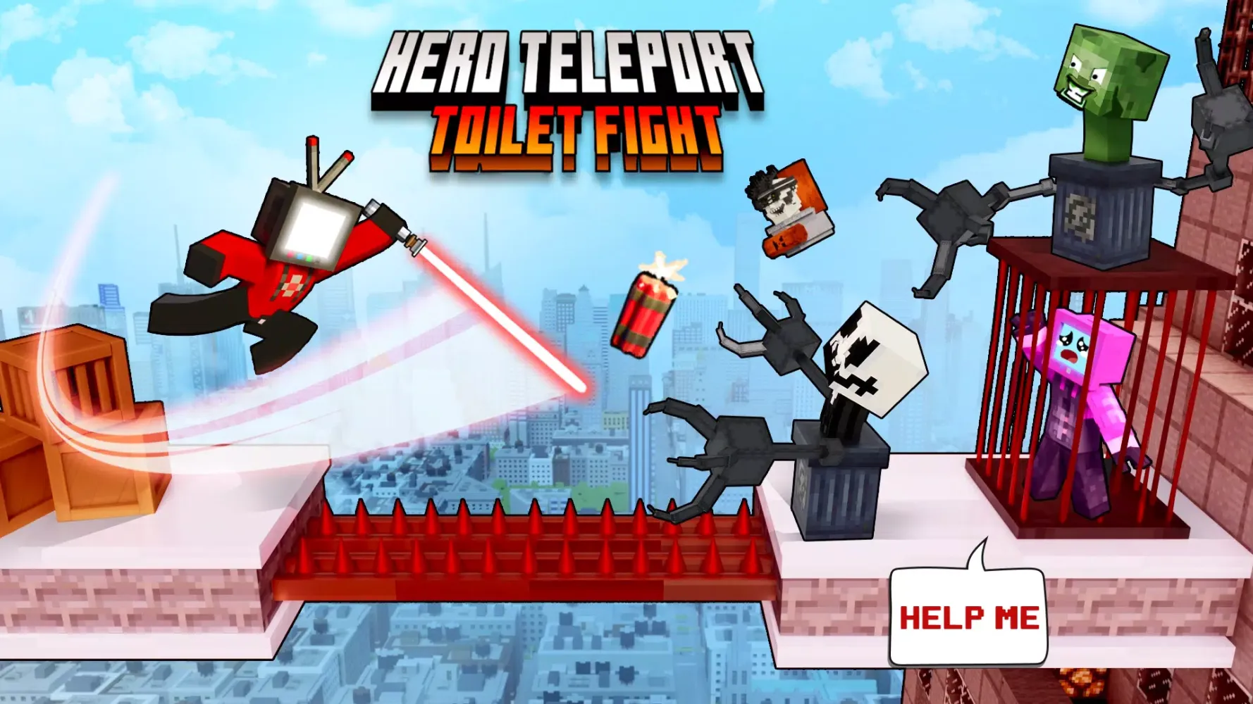 Hero Teleport: Toilet Fight سکرین شاٹس