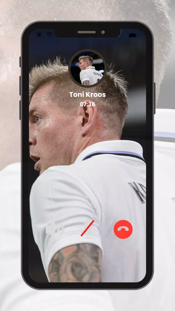 Capturas de pantalla de Toni Kroos Fake Video Call