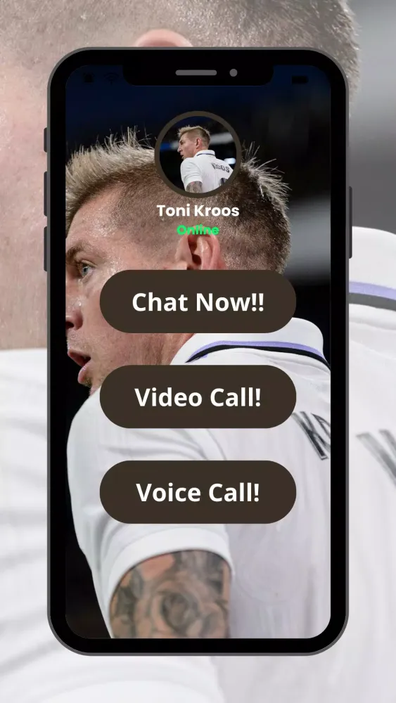 Capturas de pantalla de Toni Kroos Fake Video Call