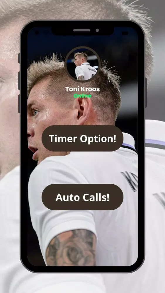 Capturas de pantalla de Toni Kroos Fake Video Call