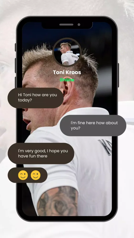 Capturas de pantalla de Toni Kroos Fake Video Call