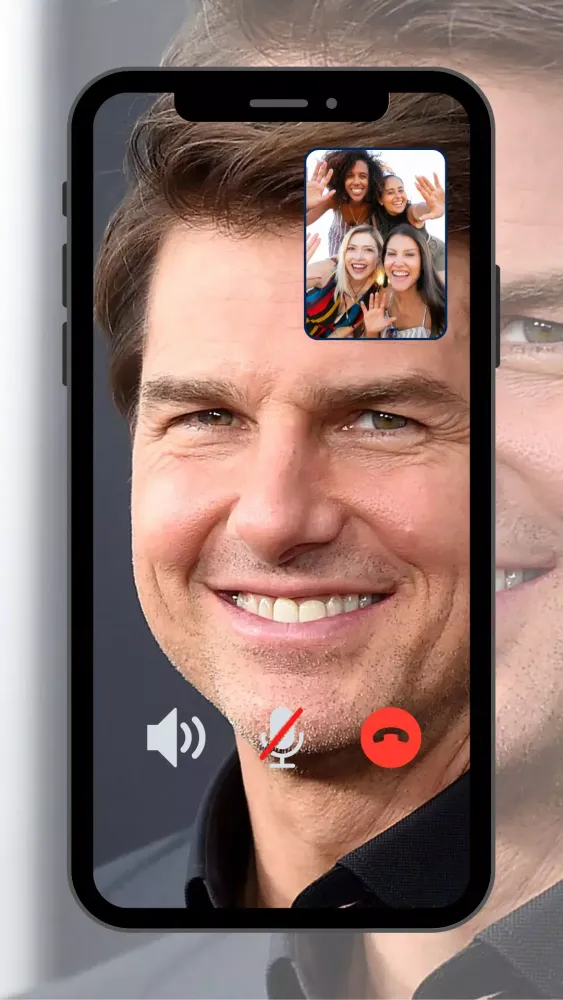 Captures d'écran de Tom Cruise Fake Video Call