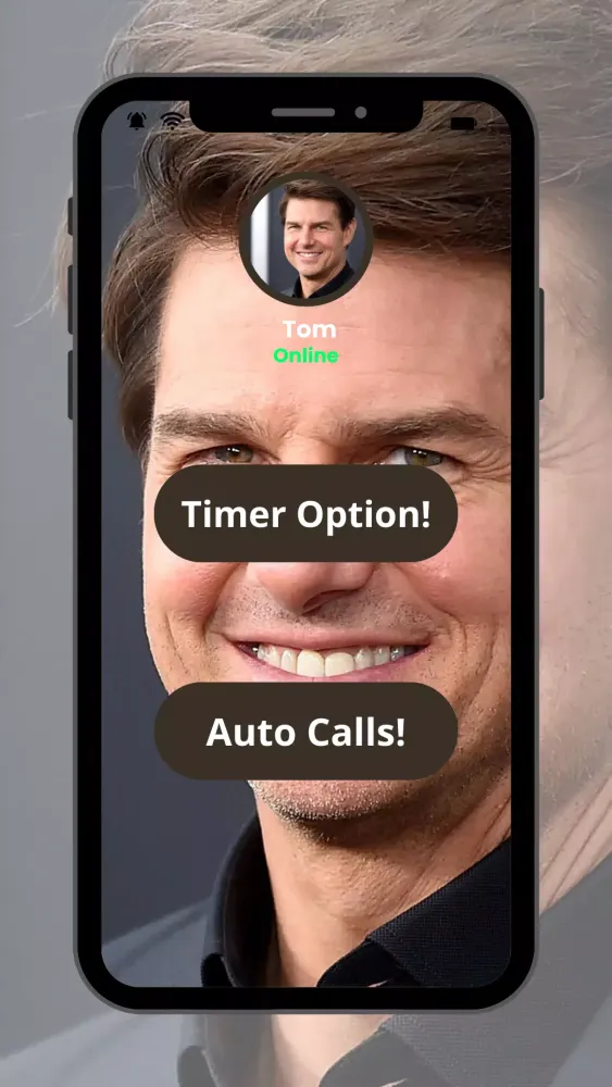 Captures d'écran de Tom Cruise Fake Video Call