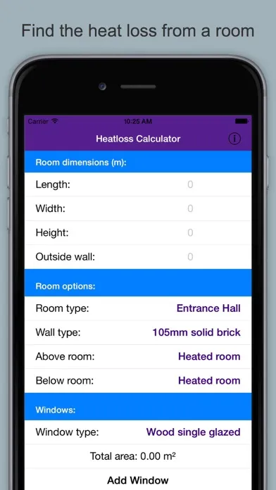 Heatloss Calculator & Guide Screenshots