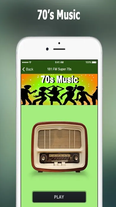Tangkapan skrin 70s Music: The Best Radio Stations Of The 70s