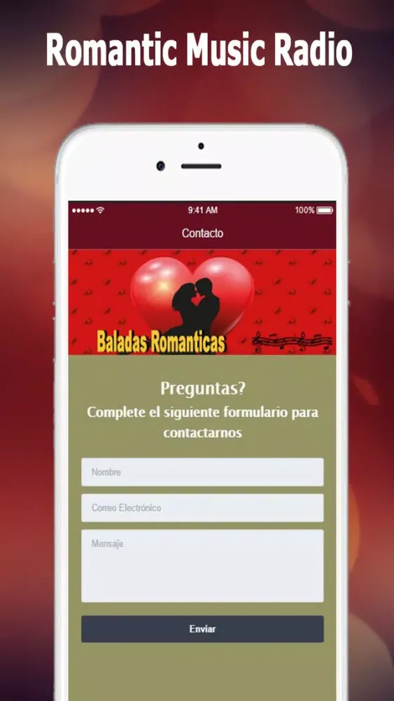 ภาพหน้าจอของ Romantic Ballads: The Best Romantic Music