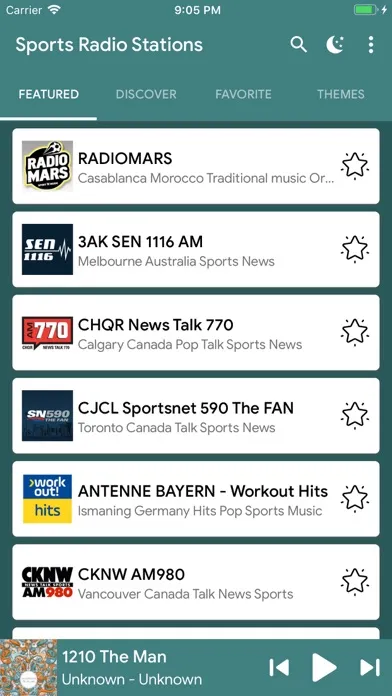 Sports Radio Stations Online Screenshots
