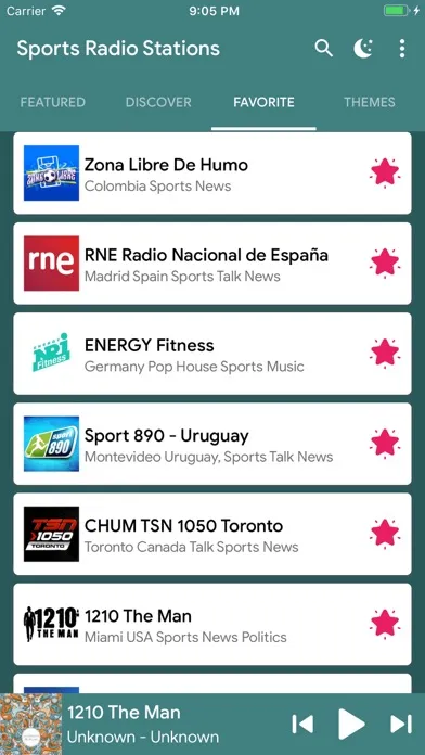 Sports Radio Stations Online Screenshots