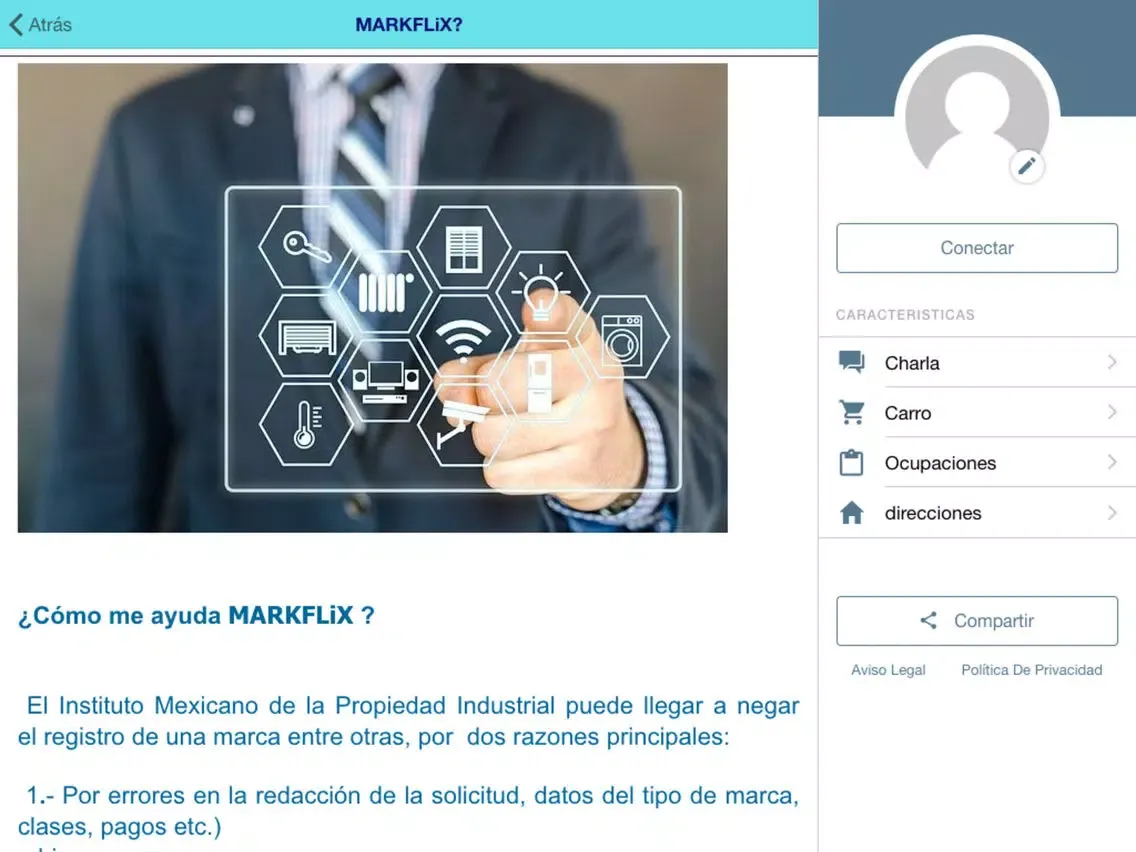 Скриншоты MARKFLiX REGISTRA TU MARCA iPad 