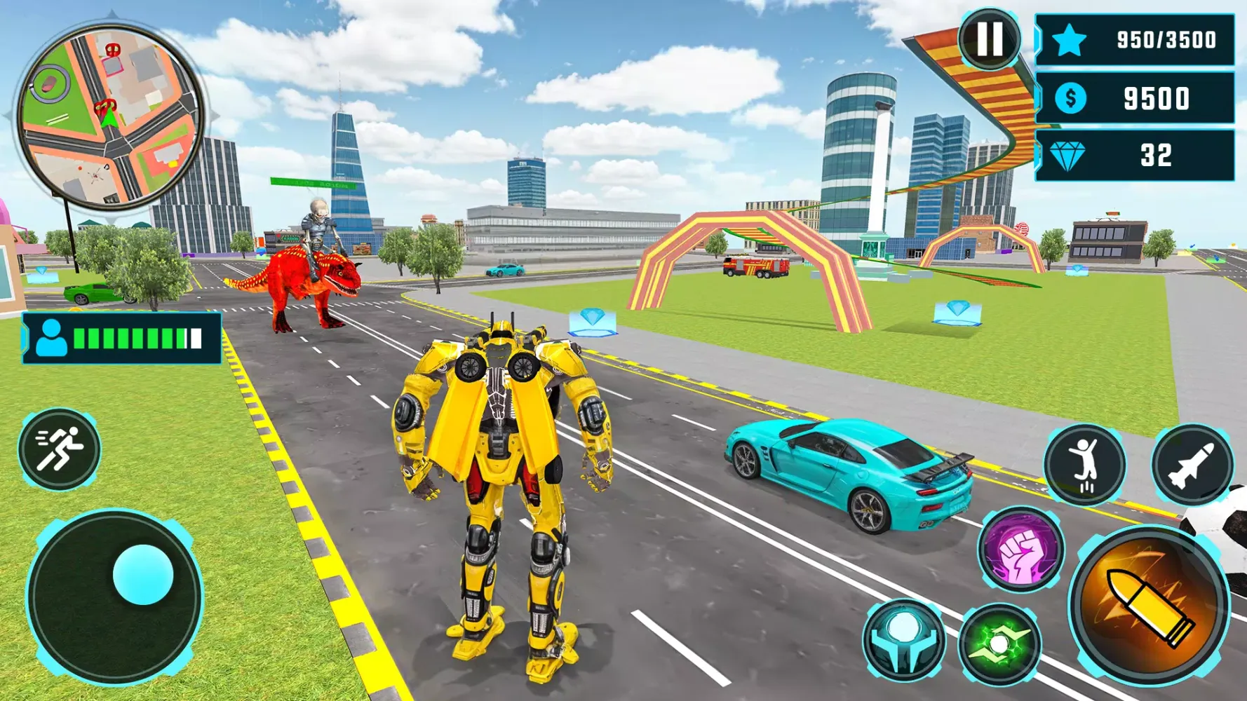 Tangkapan layar Robot War - Robot Transform 3D