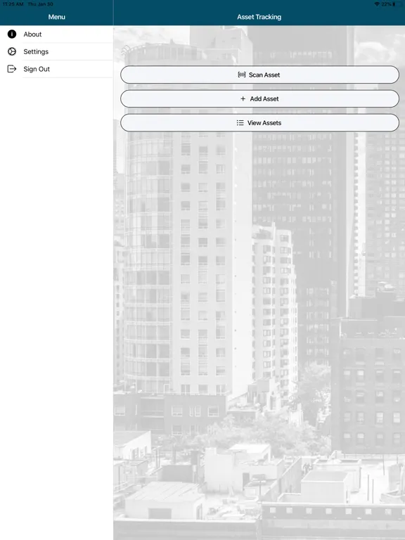 Tangkapan skrin MRI Asset Tracking iPad 