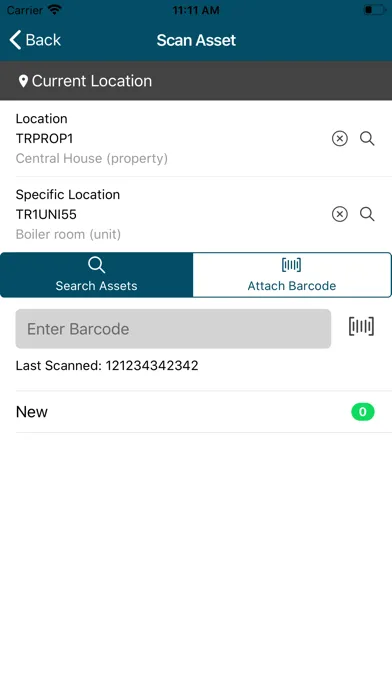 Tangkapan skrin MRI Asset Tracking