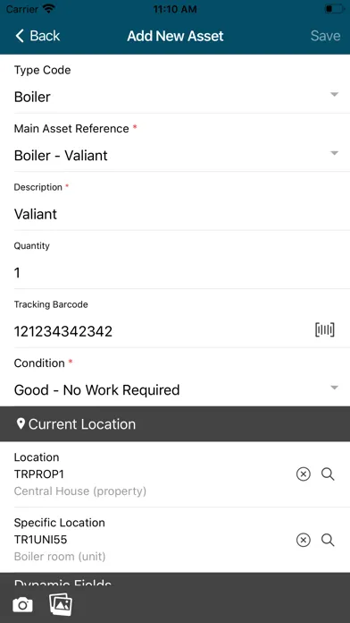 Tangkapan skrin MRI Asset Tracking
