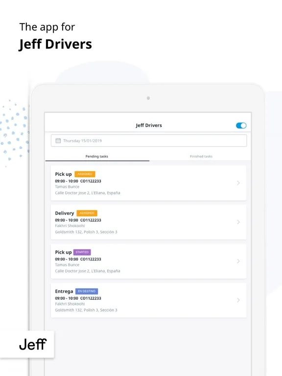 Jeff Drivers iPad  Screenshots