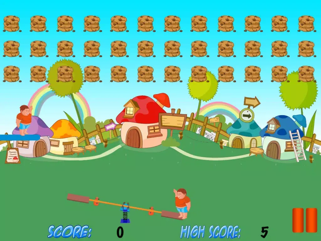Chubby Kid See Saw Adventure - High Cookie Jumper Free iPad  سکرین شاٹس