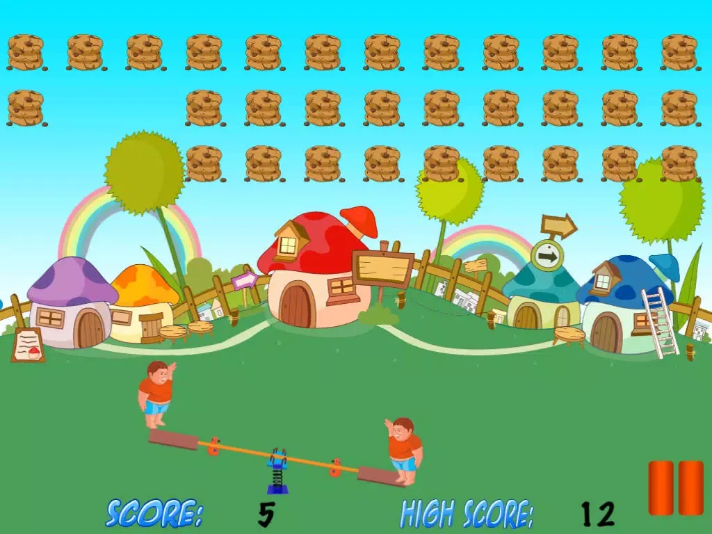 Chubby Kid See Saw Adventure - High Cookie Jumper Free iPad  سکرین شاٹس