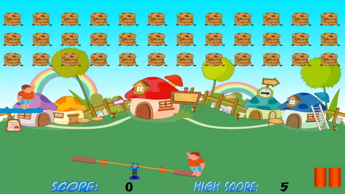 Chubby Kid See Saw Adventure - High Cookie Jumper Free سکرین شاٹس