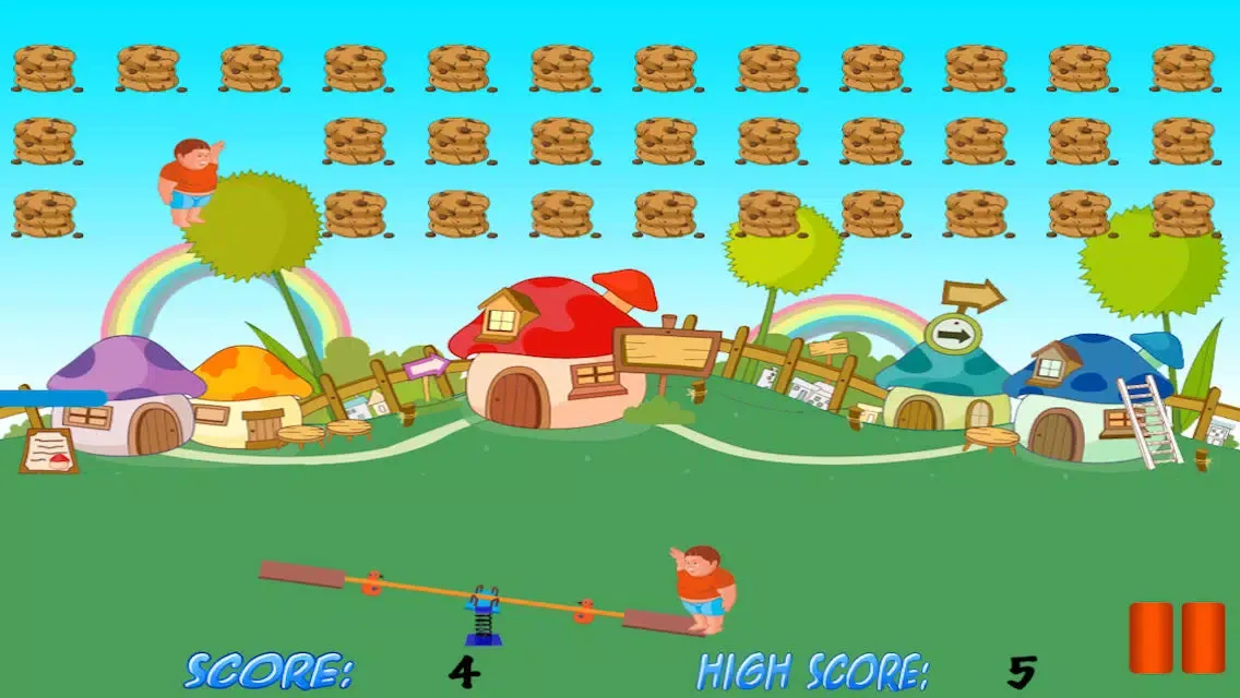 Chubby Kid See Saw Adventure - High Cookie Jumper Free سکرین شاٹس