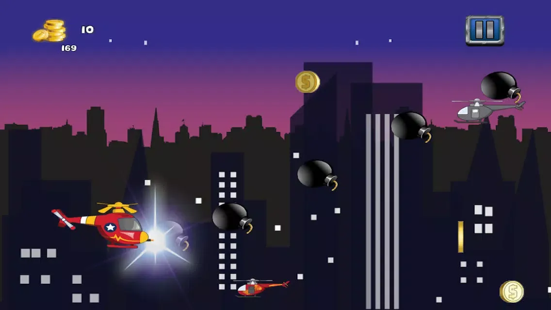 Capturas de tela do City Helicopter Fighter Battle - Copter Bomber Battlefield Free