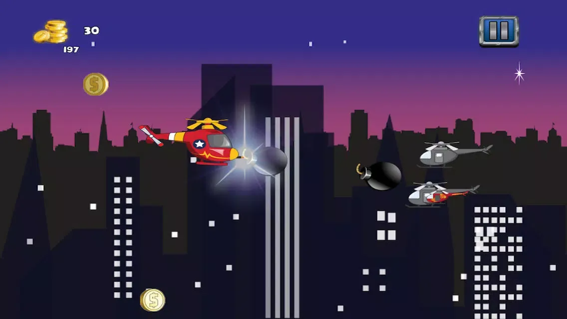 Capturas de tela do City Helicopter Fighter Battle - Copter Bomber Battlefield Free