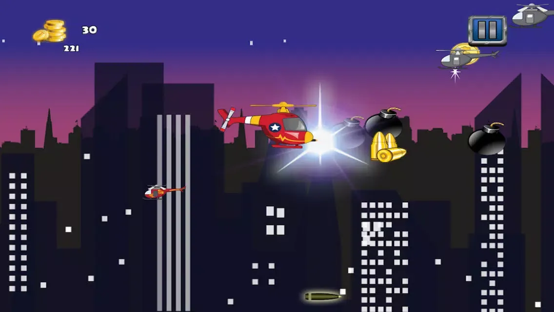 Capturas de tela do City Helicopter Fighter Battle - Copter Bomber Battlefield Free