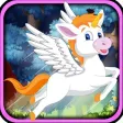 Rainbow Unicorn Jump Race - Jungle Horse Bounce Rush Free