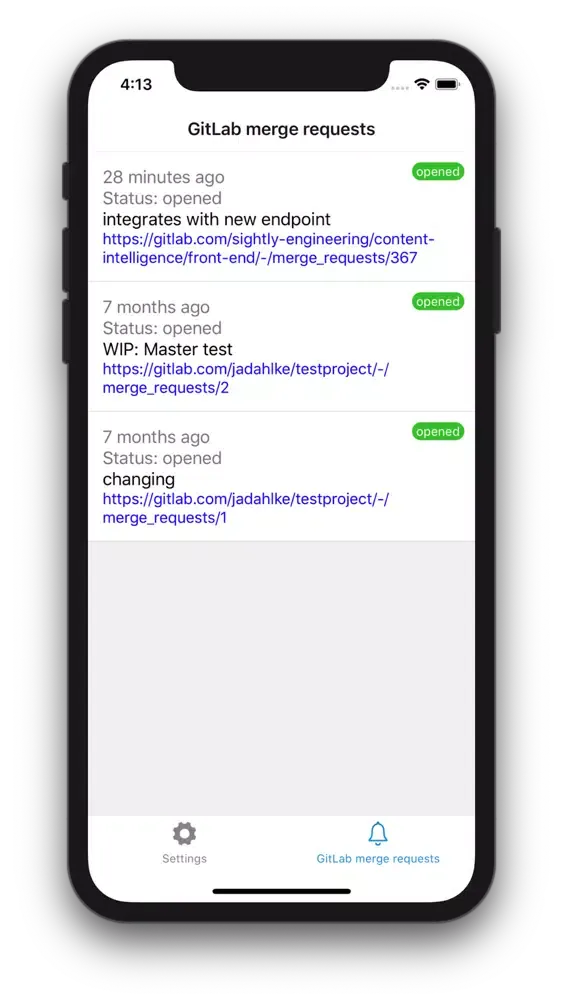 MR notifier for GitLab स्क्रीनशॉट