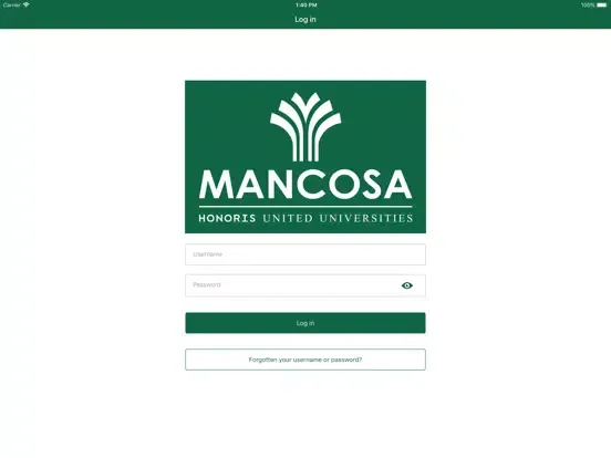 تصاویر MANCOSA Online APP iPad 