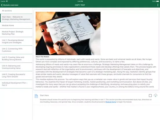 تصاویر MANCOSA Online APP iPad 