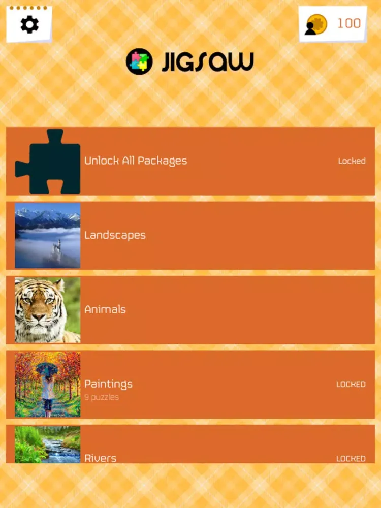 Ảnh chụp màn hình của Jigsaw - the complete game iPad 