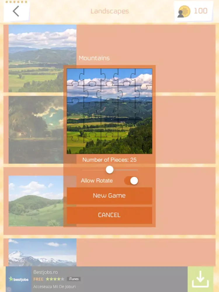 Ảnh chụp màn hình của Jigsaw - the complete game iPad 