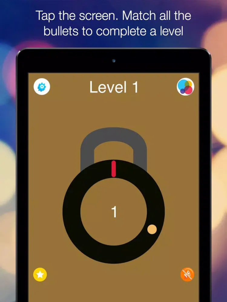 Tangkapan skrin Open the Lock - rotate the mark around the lock and match all the bubbles iPad 