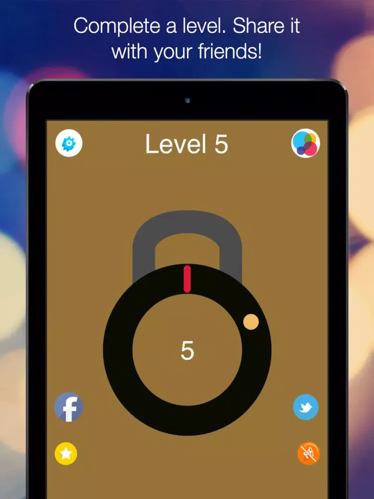 Tangkapan skrin Open the Lock - rotate the mark around the lock and match all the bubbles iPad 