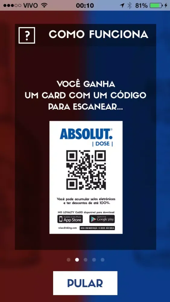 No Loyalty Card by Chivas & Absolut स्क्रीनशॉट