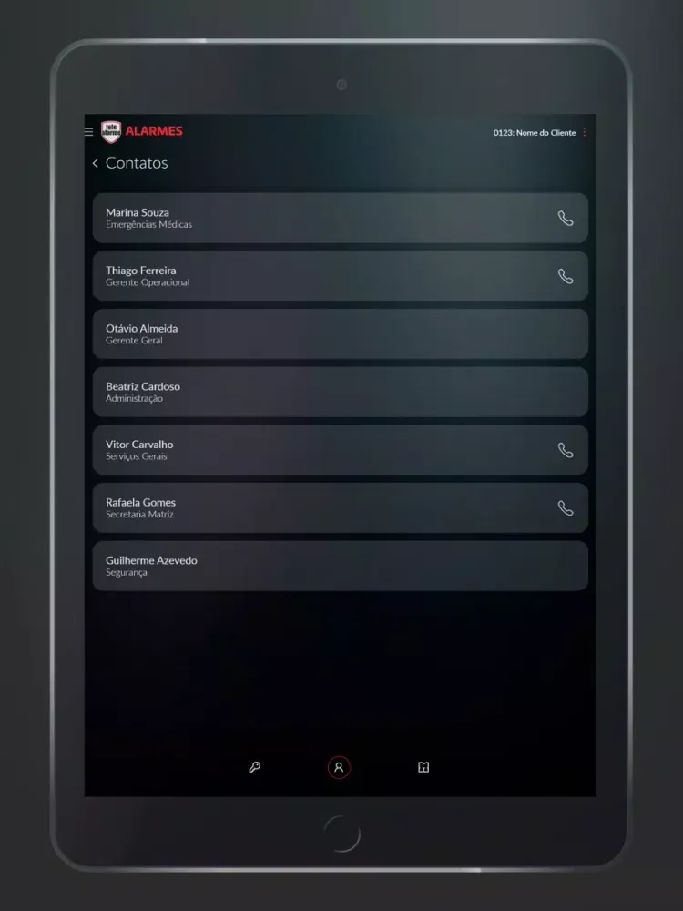 Tele-Alarme Alarmes iPad  سکرین شاٹس