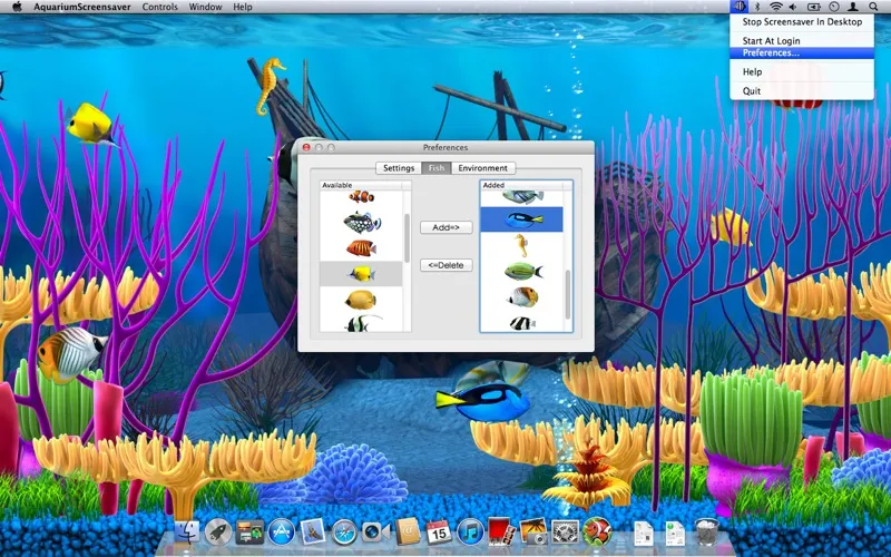 Aquarium Screensaver स्क्रीनशॉट