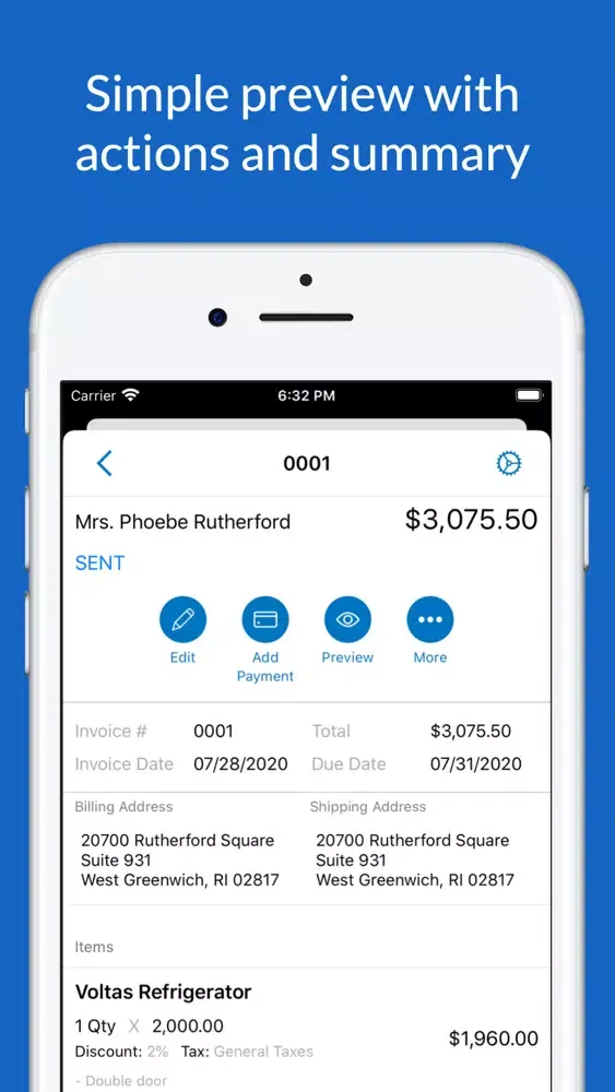 Zrzuty ekranu Mr Invoice - Accounting App