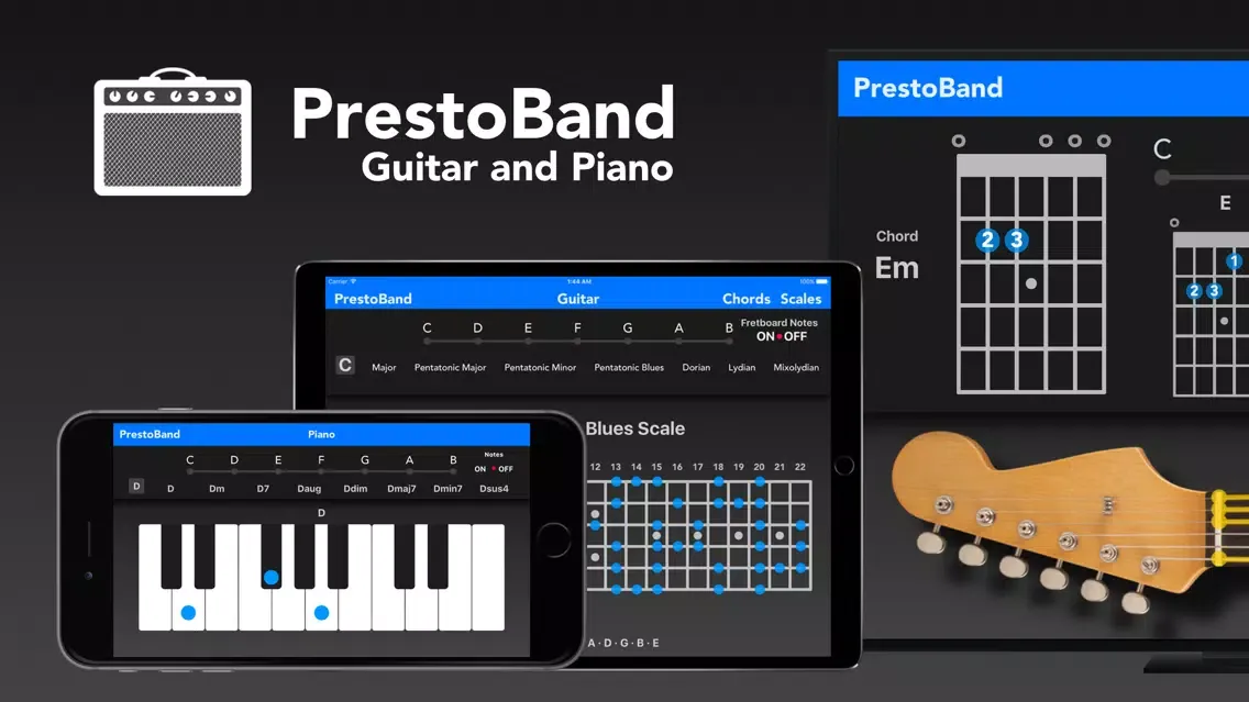 PrestoBand Guitar and Piano应用截图