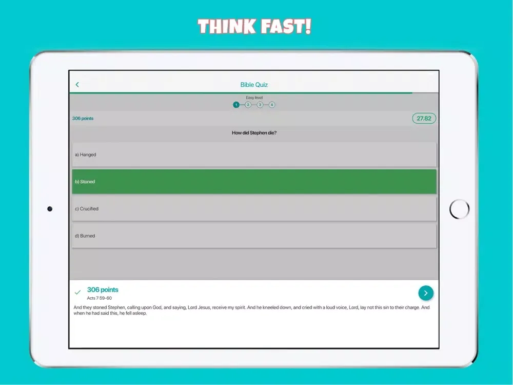 Bible Quiz Offline iPad  Screenshots